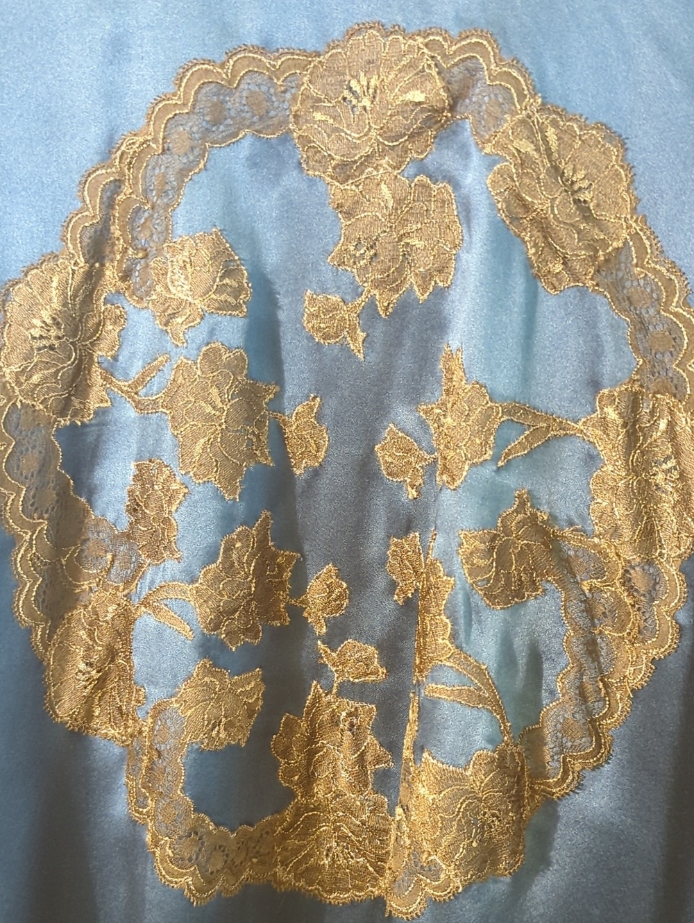 NATORI 100% silk kimono jacket with lace detailing - size small - Picture 8 of 10